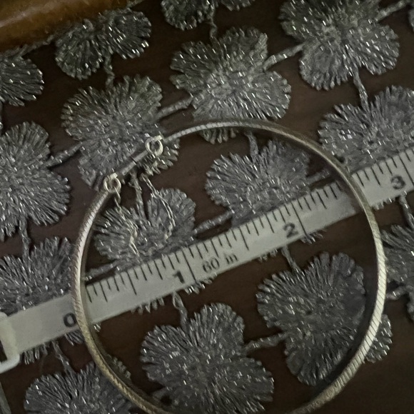 Vintage Sterling Silver bangle bracelet hinged engraved design 925 solid - Picture 6 of 6